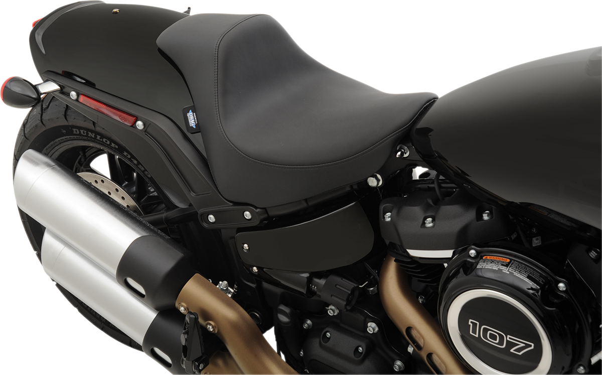 DRAG SPECIALTIES SEATS, Drag Specialties EZ-Solo Seat for FXFB/S '18-'22 - Smooth Solar-Reflective Leather by Drag Specialties Seats Part 0802-1127