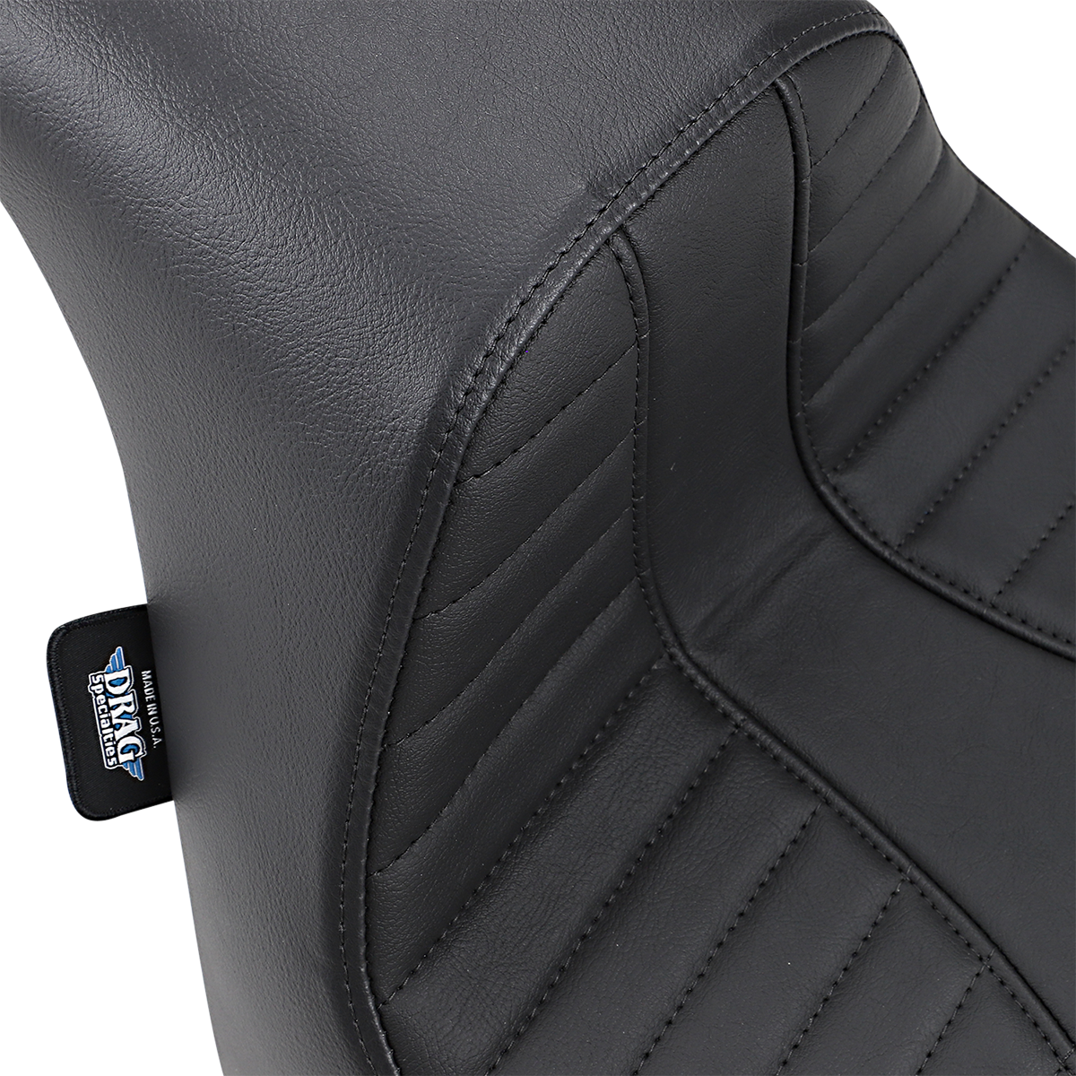 DRAG SPECIALTIES SEATS, Drag Specialties EZ-Solo Seat with Scorpion Stitch for FXFB/S 2018-2022 | Vinyl Comfort and Easy Installation