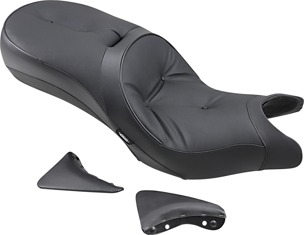 DRAG SPECIALTIES SEATS, DRAG SPECIALTIES SEATS Low-Profile Touring Seat Pillow Style Black for Victory 2010-2015 Part 0810-1542