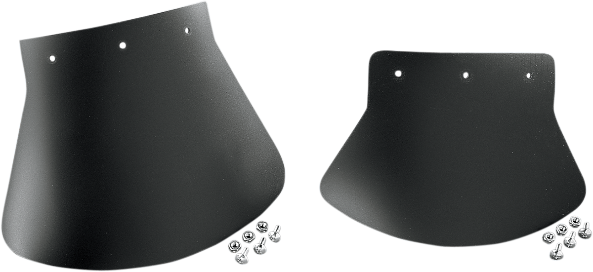 DRAG SPECIALTIES SEATS, DRAG SPECIALTIES SEATS DS393702 Plain Mud Flap - 9-1/2 inches Wide x 6-1/2 inches High