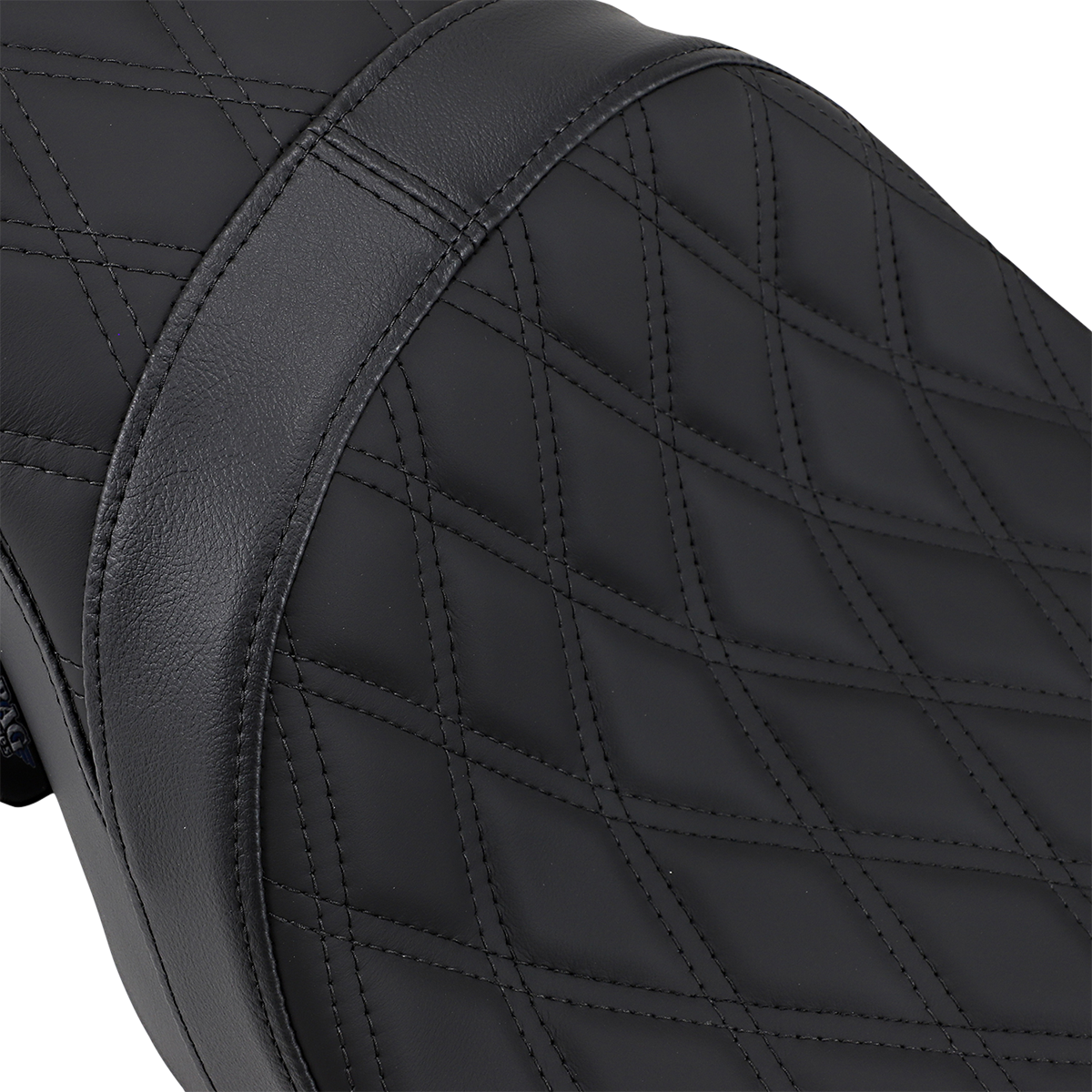 DRAG SPECIALTIES SEATS, Drag Specialties Seats Predator 2-Up Seat with Double Diamond Pattern and Black Stitching for Harley FL 2008-2023 - Part Number 0801-1270