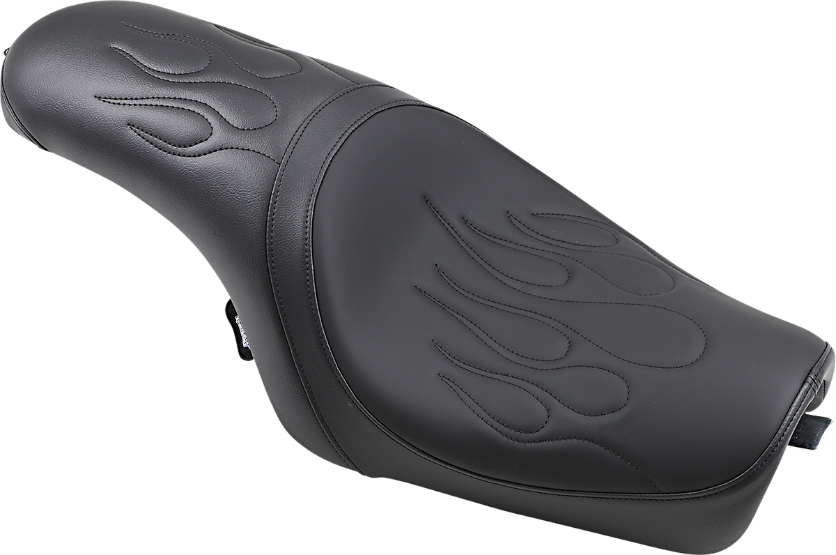DRAG SPECIALTIES SEATS, Drag Specialties Seats Predator Seat with Flame Stitching for XL Models 2004-2022 - Part #0804-0399