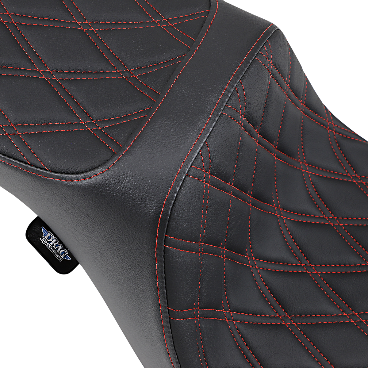 DRAG SPECIALTIES SEATS, Drag Specialties Seats Double Bucket Seat with Mild Stitch for XL '10-'22 – Part Number 0804-0604
