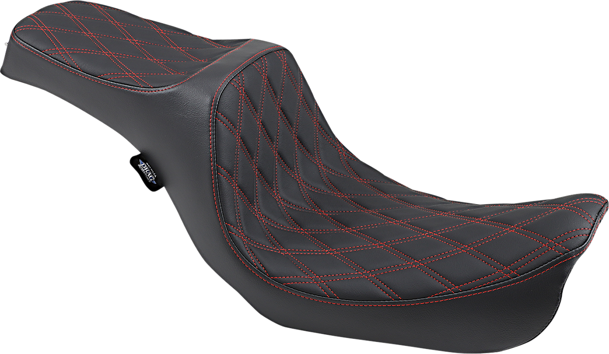 DRAG SPECIALTIES SEATS, Drag Specialties Seats Double Bucket Seat with Mild Stitch for XL '10-'22 – Part Number 0804-0604