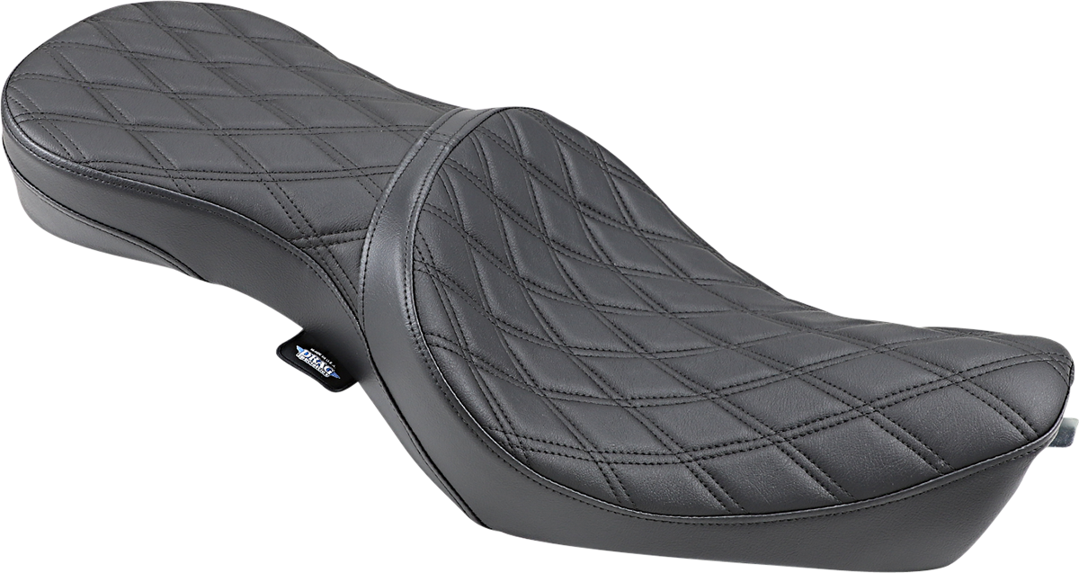 DRAG SPECIALTIES SEATS, DRAG SPECIALTIES SEATS Double Bucket Seat with Double Diamond Stitch for XL '10-'22 – Model 0804-0605