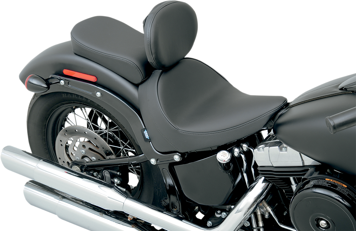 DRAG SPECIALTIES SEATS, Drag Specialties Seats Solo Seat - Smooth with Backrest for FXS/FLS 2011-2017 (Part #0802-0784)