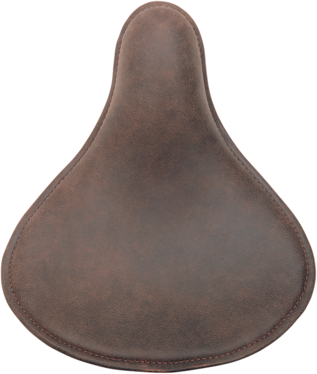 DRAG SPECIALTIES SEATS, DRAG SPECIALTIES SEATS Spring Solo Low-Profile Seat - Small Distressed Brown Leather (Part No. 0806-0039)