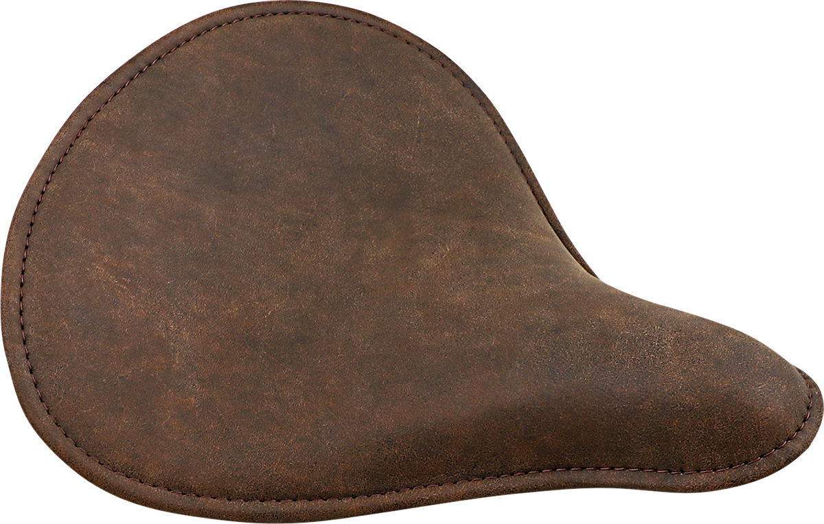 DRAG SPECIALTIES SEATS, DRAG SPECIALTIES SEATS Spring Solo Seat 0806-0056 - Low-Profile Brown with Perimeter Stitch for Bobber Style