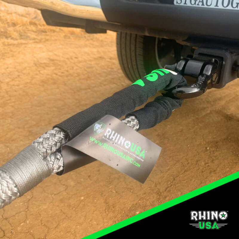 Rhino USA Kinetic Energy Recovery Rope (1In X 30Ft) Green