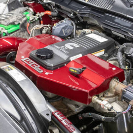 Wehrli 10-24 Dodge Cummins 6.7L Fabricated Aluminum Engine Cover - Semi-Gloss Black