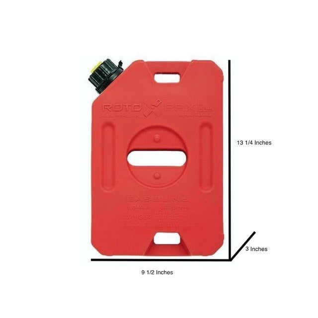 10-year leak-free guarantee 1 Gallon Gasoline container by RotopaX ensuring secure fuel storage.