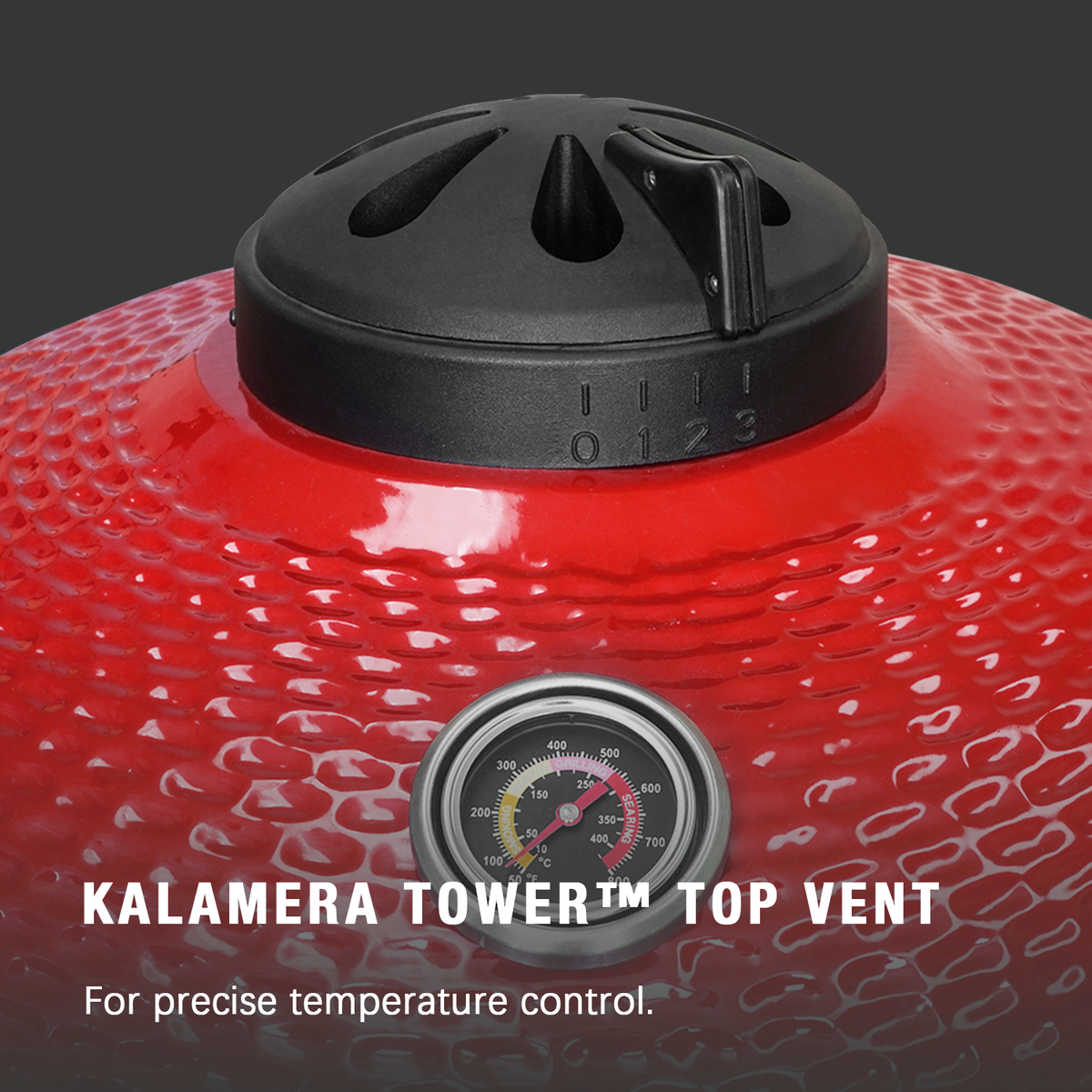 Kalamera 21” Ultimate Outdoor Ceramic Grill Kamado with Cart and Side-wings