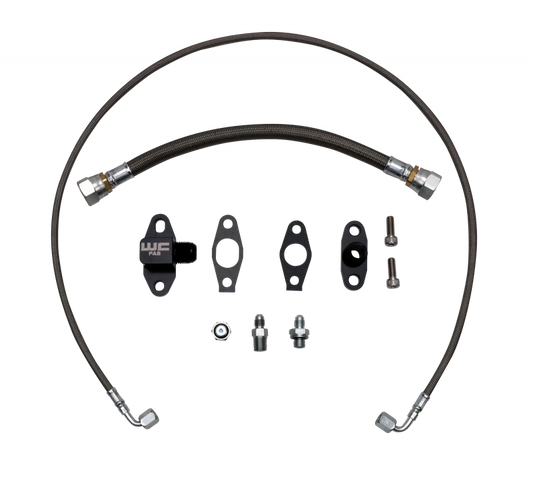 Wehrli Duramax LLY/LBZ/LMM/LML S300 Single Turbo Oil Line Kit