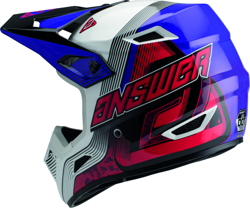 Answer AR1 Vendetta Helmet Red/White/Purple - XS