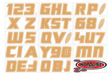 Load image into Gallery viewer, Hardline Boat Lettering Registration Installation Kit 3 in. - 900 Brown