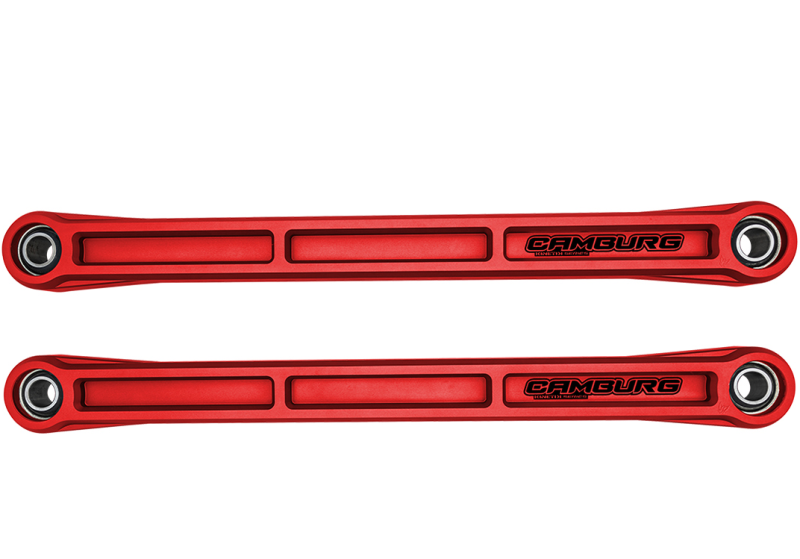 Camburg Ford Bronco 21-23 KINETIK Series Rear Billet Lower Trailing Arm Kit (Red)