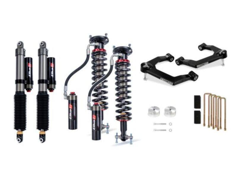 Cognito 19-24 Chevy/GMC Silverado/Sierra 1500 2WD/4WD 3in Elite Leveling Lift Kit w/ Elka 2.5 Shocks