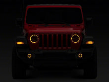 Load image into Gallery viewer, Raxiom 18-23 Jeep Wrangler JL Axial Series 9-In Angel Eye LED Headlights- Blk Housing (Clear Lens)