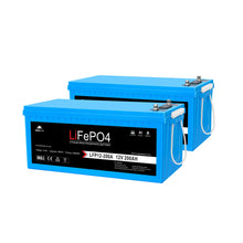 Load image into Gallery viewer, 2 X 12V 200Ah LiFePo4 Deep Cycle Lithium Battery Bluetooth / Self-Heating / IP65