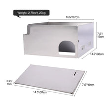 Load image into Gallery viewer, Folding Stainless Steel Stove Windscreen for Outdoor