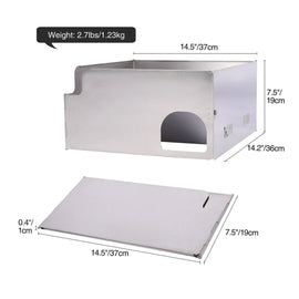 Folding Stainless Steel Stove Windscreen for Outdoor