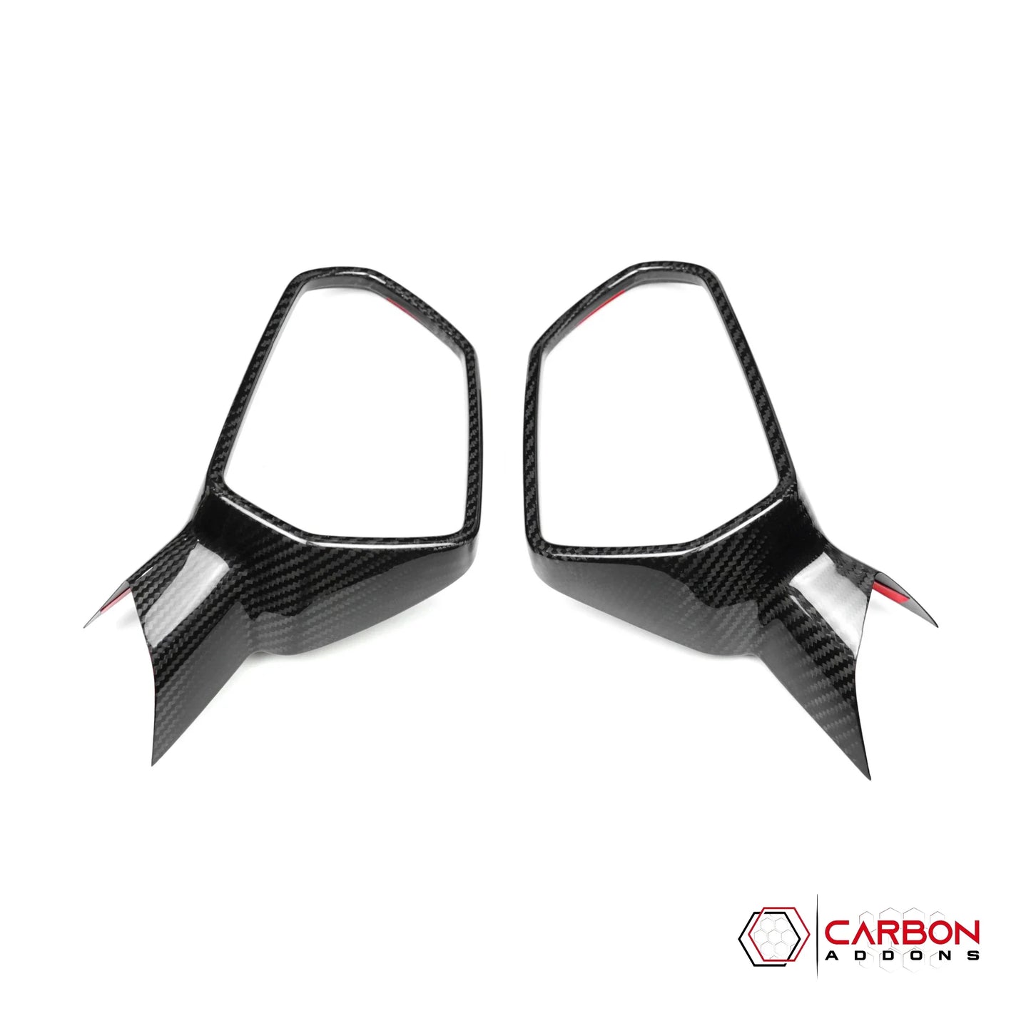 2016-2024 Chevrolet Camaro Real Carbon Fiber Front Mirror Cap Covers