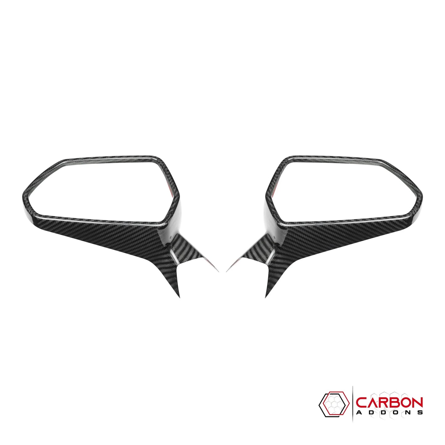 2016-2024 Chevrolet Camaro Real Carbon Fiber Front Mirror Cap Covers
