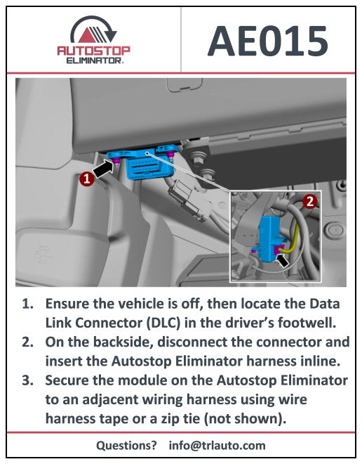 2021-2024 Ford Bronco Sport Autostop Eliminator