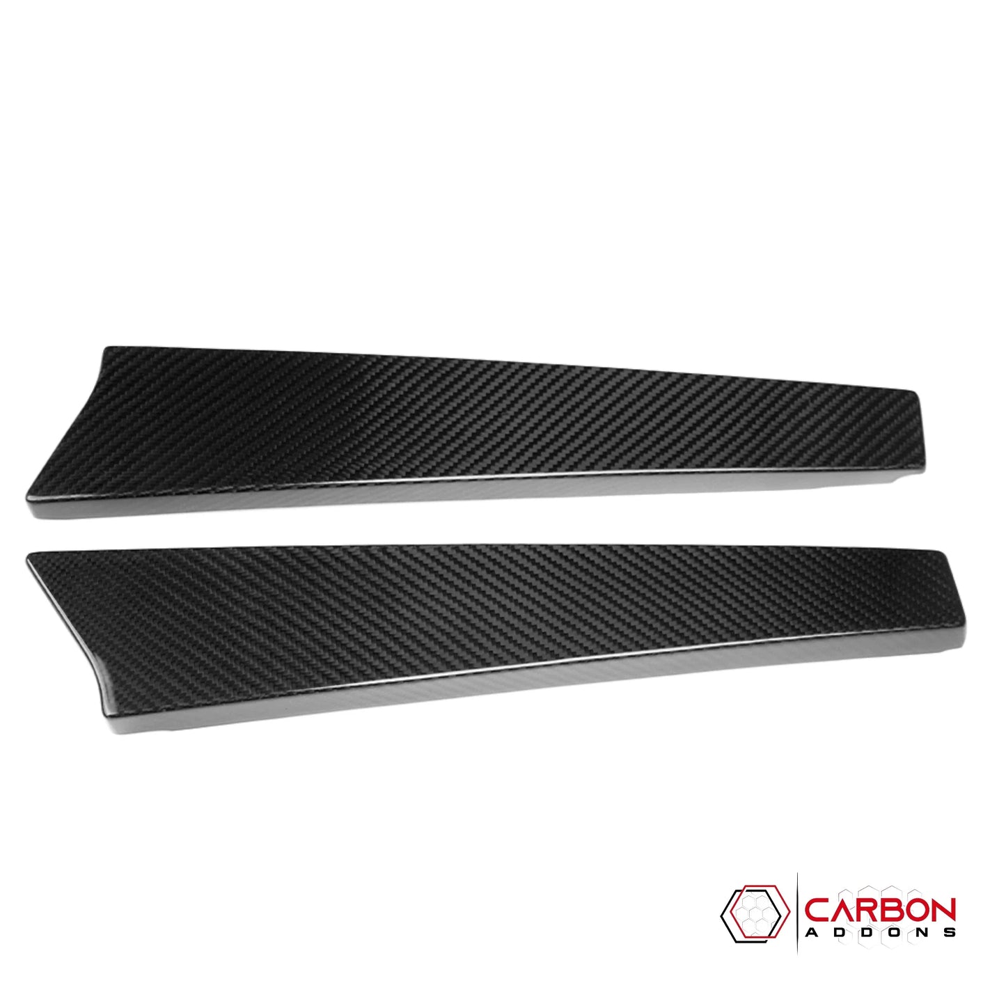 2021+ Ford Bronco 2-Door Real Dry Carbon Fiber B-Pillar Trim Covers (Glossy or Matte)