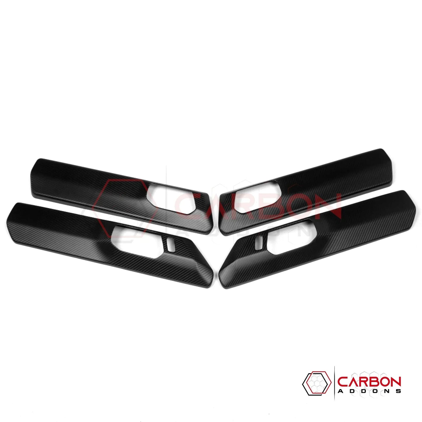 Real Carbon Fiber Door Handle Panel Trim Covers for 2021+ Ford Bronco | 2-Door & 4-Door