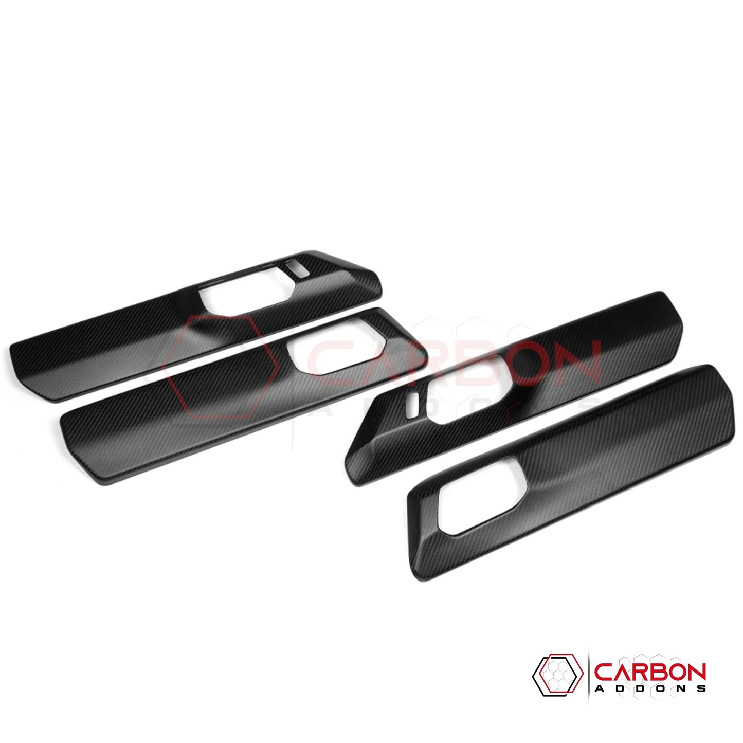 Real Carbon Fiber Door Handle Panel Trim Covers for 2021+ Ford Bronco | 2-Door & 4-Door