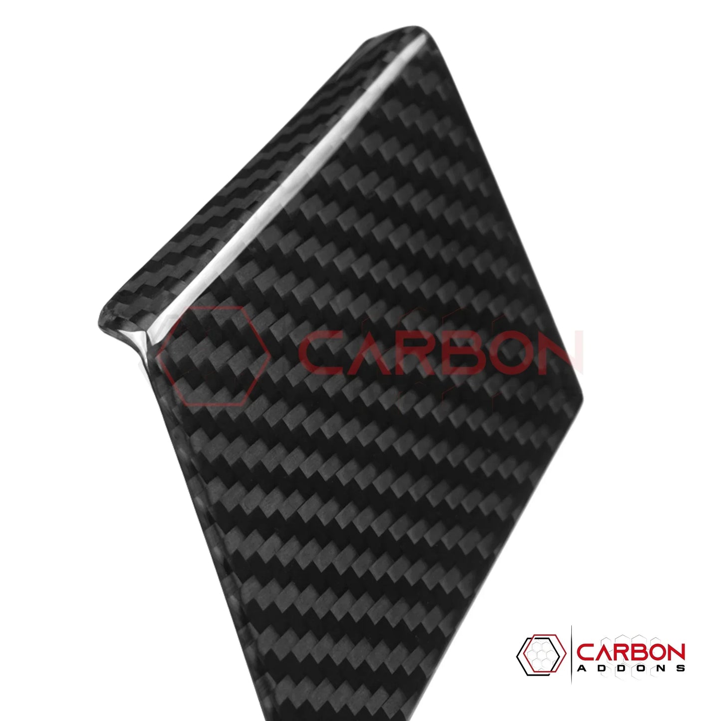 C8 Corvette Z06 / E-Ray Real Carbon Fiber Front Tow Hook Cover Trim Covers