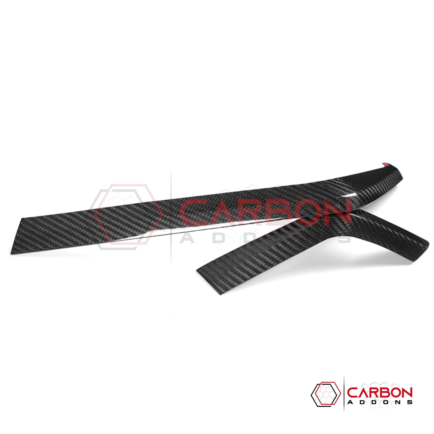 2026+ Corvette C8 Dash Display Screen Upper Trim Real Carbon Fiber Cover
