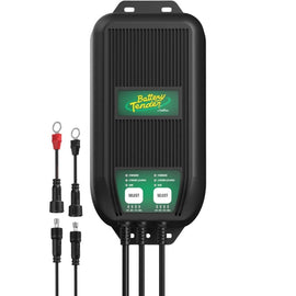 Battery Tender 20A 12V Wave Charge Pro 2 Bank Battery Charger Marine with rugged design and multiple connections for efficient marine battery charging.