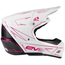 Load image into Gallery viewer, EVS T3 Pinner Helmet 50-50 White/Pink/Black Youth - Large