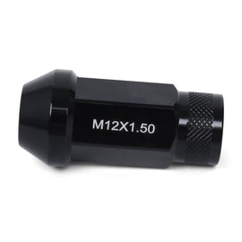 BLOX Racing Street Series Forged Lug Nuts - Black 12 x 1.5mm - Set of 16 (New Design)
