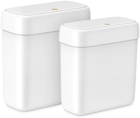 2 Pack Small Bathroom Trash Can