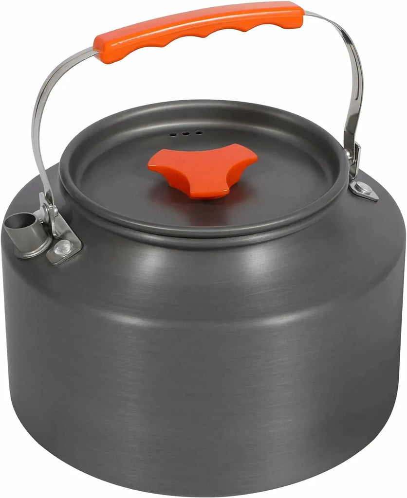 Aluminum Outdoor Camping Kettle with Carrying Bag, 0.8L/0.9L/1.4L/2L
