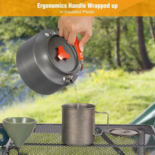 Load image into Gallery viewer, Aluminum Outdoor Camping Kettle with Carrying Bag, 0.8L/0.9L/1.4L/2L