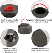Load image into Gallery viewer, Aluminum Outdoor Camping Kettle with Carrying Bag, 0.8L/0.9L/1.4L/2L