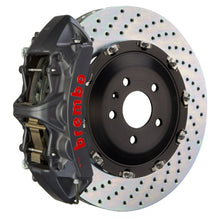 Load image into Gallery viewer, Brembo 05-11 A6 3.0T/4.2L Front GTS BBK 6 Piston Cast 380x34 2pc Rotor Drilled-Black HA