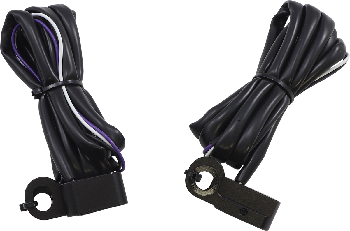DRAG SPECIALTIES Marker Lights - White and Amber with Black Housing (Part L22-0229DMBME)