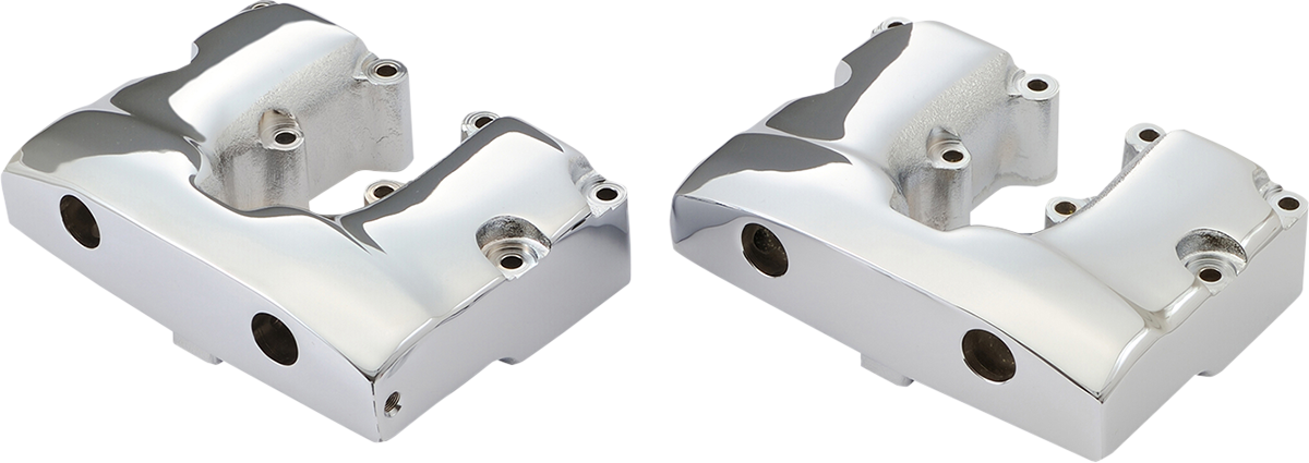 DRAG SPECIALTIES Rocker Box Cover for Shovelhead 80455 – Chrome Front & Rear Set