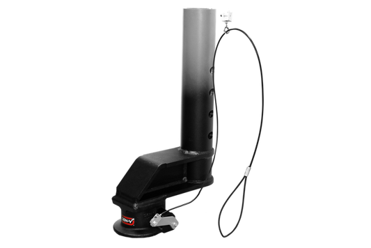 Gen-Y Viking 4in Round/9in Offset SnapLatch 2-5/16in Coupler / 5K TW 21K w/Pull Cable- Texture Blk