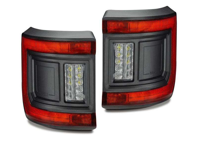 Jeep Gladiator JT displaying ORACLE Lighting Flush Mount LED Tail Lights in clear view.
