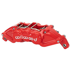Wilwood Universal UTV4 Caliper 1.00/1.00in Pistons 25in Rotor - Red