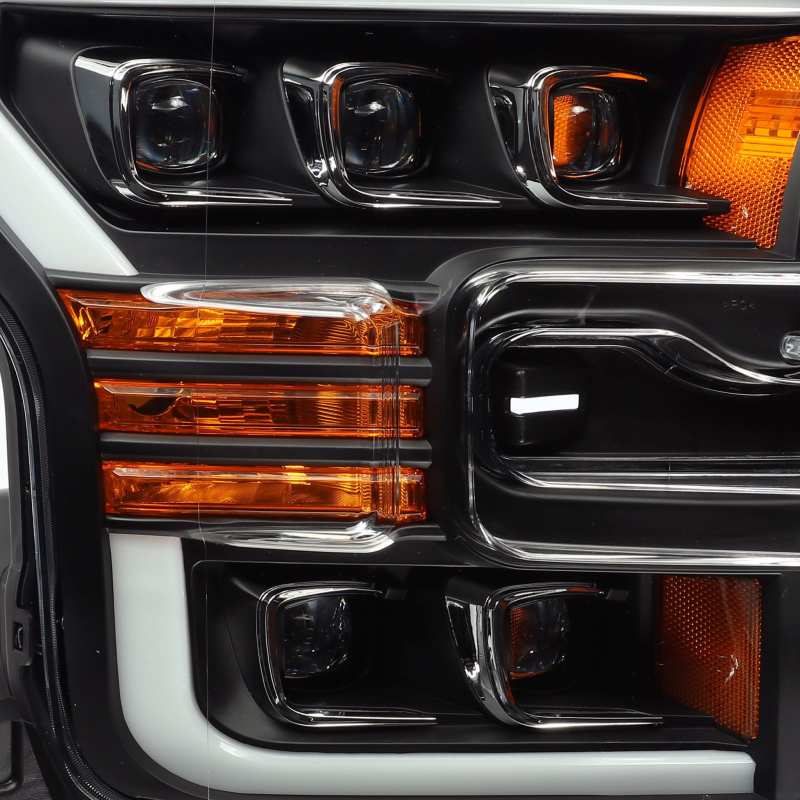 AlphaRex 15-17 Ford F150 / 17-20 F150 Raptor NOVA-Series LED Projector Headlights Black