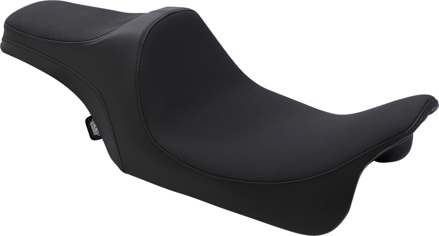 DRAG SPECIALTIES SEATS, DRAG SPECIALTIES SEATS Predator III Slip Stop™ Seat for Harley-Davidson FLH/FLT '08-'23 - Black, Part Number 4667