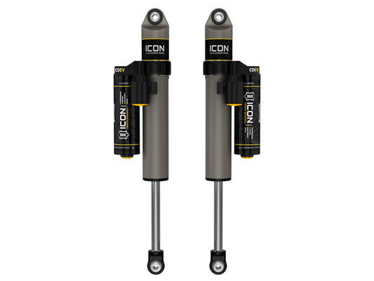 ICON 2021+ Ford F150 2WD 0-1in Lift Rear V.S. 2.5 Alum. Series Shocks Piggyback Res. w/ CDEV - Pair