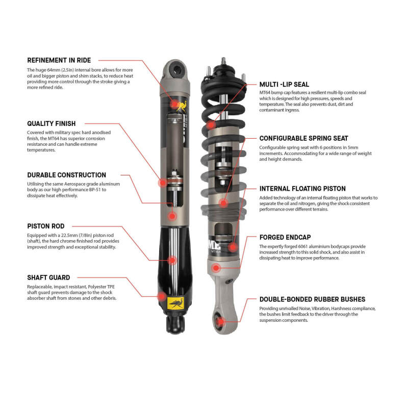 ARB OME 22+ Toyota Tundra Rear Strut MT64